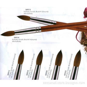 Eeesa Premium Pure Kolinskye Big Size Acrylic Nail Brush Beauty Sets